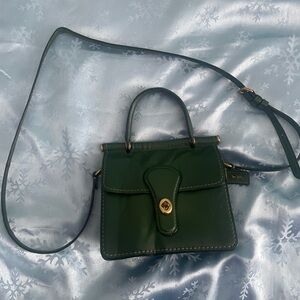 Coach Willis Top Handle 18 Archive In Hunter Green 9154 ,flawed, Check Pictures